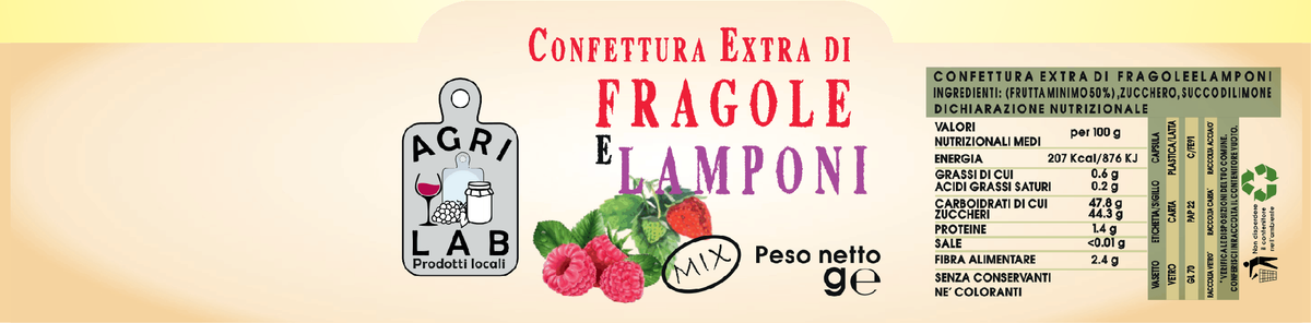 Confettura Extra di Frutti di Bosco - etichetta
